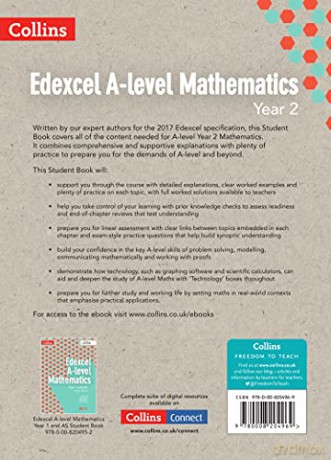 Edexcel A Level Mathematics Student Book Year 2 (Collins Edexcel A Level Mathematics) - Chris Pearce [KSIĄŻKA]