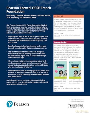 Edexcel GCSE French Foundation Student Book (GCSE MFL 2024 for Edexcel) - Clive Bell [KSIĄŻKA]