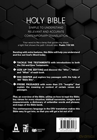 ERV Holy Bible Hardback Black, Anglicized, (Easy-to-Read Version) - Authentic Media [KSIĄŻKA]
