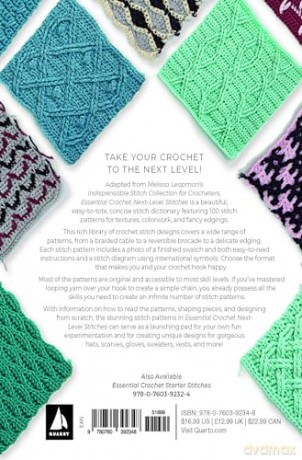 Essential Crochet Next-Level Stitches: Portable Stitch Companion: Textures, Colorwork, and Fancy Edgings (2) (Pocket Guides) - Melissa Leapman [KSIĄŻKA]