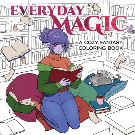 Everyday Magic: A Cozy Fantasy Coloring Book (Dover Adult Coloring Books) - Ana Bidault [KSIĄŻKA]