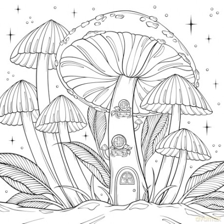 Everyday Magic: A Cozy Fantasy Coloring Book (Dover Adult Coloring Books) - Ana Bidault [KSIĄŻKA]