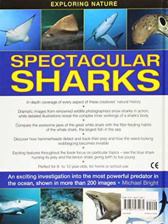 Exploring Nature: Spectacular Sharks (Exploring Nature (Armadillo)): An Exciting Investigation Into the Most Powerful Predator in the Ocean, Shown in More Than 200 Images - Michael Bright [KSIĄŻKA]