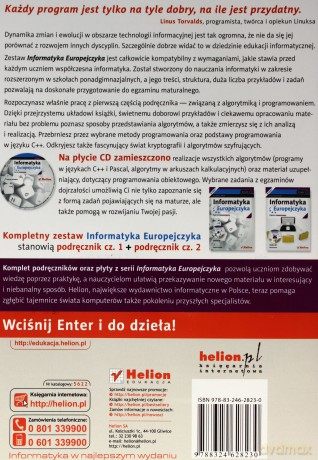 Informatyka Europejczyka LO 1-3 cz.1 ZR Helion [KSIĄŻKA]