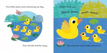 Five Little Ducks (Sing-Along Nursery Rhymes): 1 (Little Library of Sing-Along Nursery Rhymes) - Kevin Payne [KSIĄŻKA]