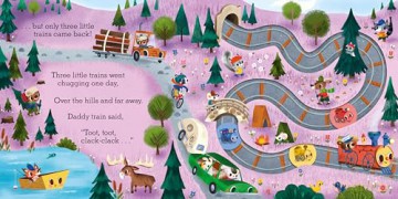 Five Little Trains: A Nursery Rhyme Counting Book for Toddlers: 3 (Slide and Count Books - Camilla Reid, 3) - Camilla Reid [KSIĄŻKA]