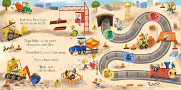 Five Little Trains: A Nursery Rhyme Counting Book for Toddlers: 3 (Slide and Count Books - Camilla Reid, 3) - Camilla Reid [KSIĄŻKA]