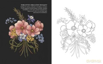 Floriography Coloring Book - Jessica Roux [KSIĄŻKA]