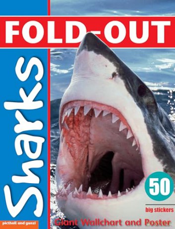 Fold-out Sticker Book: Sharks (Fold-Out Poster Sticker Books) - Dominic Zwemmer [KSIĄŻKA]