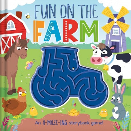 Fun on the Farm (Maze Adventure Boards) - Igloo Books [KSIĄŻKA]