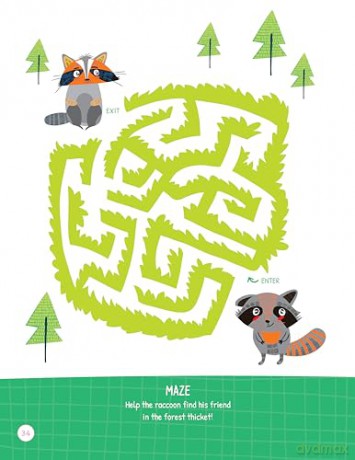 Funny Animals Activity Book: Puzzles, Games, Coloring Pages, and More! - Woody Griffin [KSIĄŻKA]