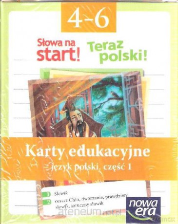 J. Polski SP 4-6 Słowa na Start Karty cz.1 [KSIĄŻKA]