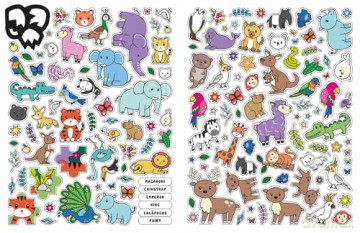 Glow-in-the-Dark Animals Sticker Activity (Glow-in-the-Dark Sticker Activity Book) - Lisa Regan [KSIĄŻKA]