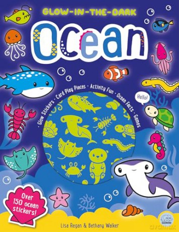 Glow-in-the-Dark Ocean Sticker Activity (Glow-in-the-Dark Sticker Activity Book) - Lisa Regan [KSIĄŻKA]