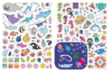 Glow-in-the-Dark Ocean Sticker Activity (Glow-in-the-Dark Sticker Activity Book) - Lisa Regan [KSIĄŻKA]