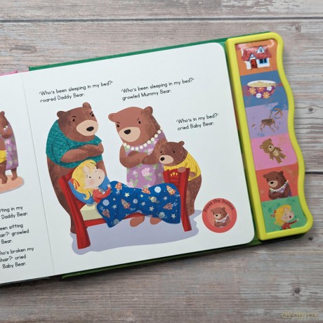 Goldilocks And The Three Bears Fairy Tale Sound Book - 6 Enchanting Sound Buttons To Press And Play [KSIĄŻKA]