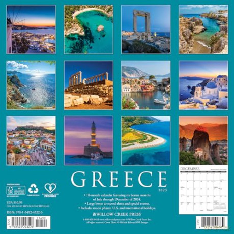 Greece 2025 Wall [KSIĄŻKA]