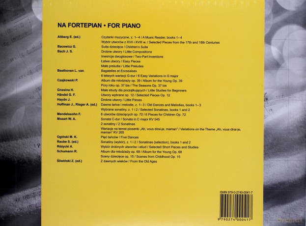 J.S. Bach. Łatwe utwory na fortepian [KSIĄŻKA]