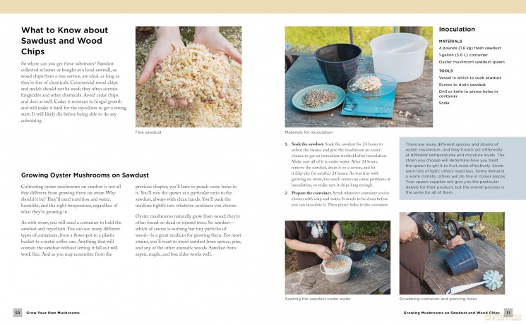 Grow Your Own Mushrooms: A Beginner's Guide: An Illustrated Guide to Cultivating Your Own Mushrooms at Home - Tavis Lynch [KSIĄŻKA]