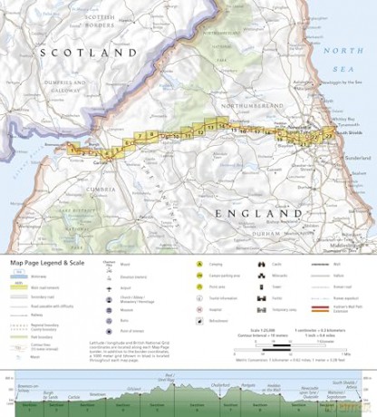 Hadrian's Wall: 1:25000 - National Geographic [KSIĄŻKA]