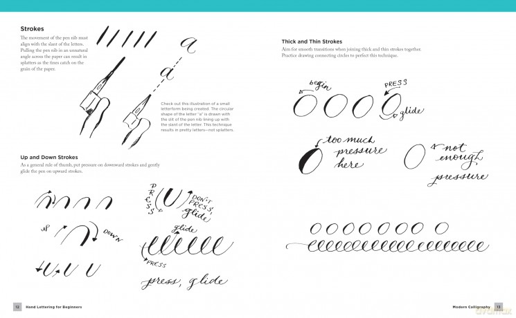 Hand Lettering for Beginners: Inspiring tips, techniques, and ideas for hand lettering your way to beautiful works of art - Gabri Joy Kirkendall [KSIĄŻKA]