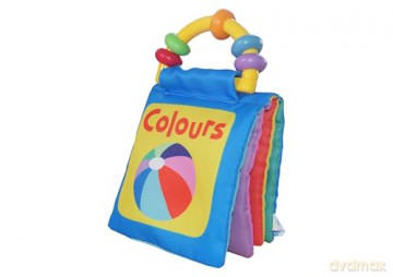 Happy Baby Colours: Rattle and Cloth Book - Roger Priddy [KSIĄŻKA]