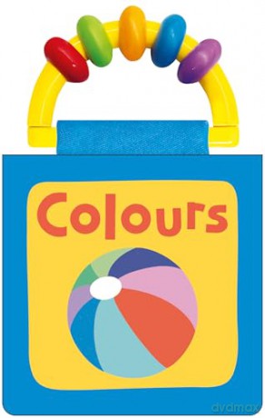 Happy Baby Colours: Rattle and Cloth Book - Roger Priddy [KSIĄŻKA]