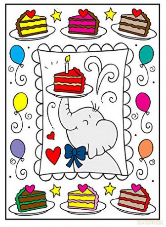 Happy Birthday to You! Coloring Book (Dover Coloring Books) - Noelle Dahlen [KSIĄŻKA]