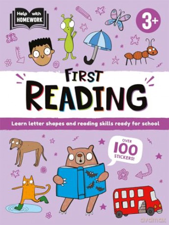 Help With Homework: Age 3+ First Reading (Learn letter shapes and reading skills ready for school) [KSIĄŻKA]