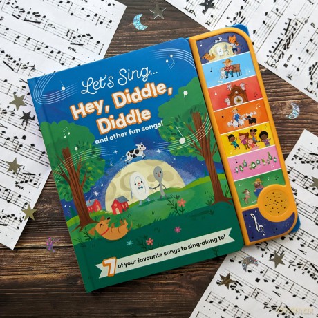 Hey Diddle Diddle Nursery Rhyme Sound Book - 7 Songs To Play And Sing [KSIĄŻKA]