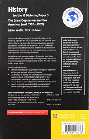 History for the IB Diploma Paper 3 The Great Depression and the Americas (mid 1920s-1939) with Cambridge Elevate Edition - Mike Wells [KSIĄŻKA]