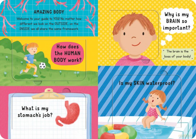How Does the Human Body Work: and other questions (Mini Question and Answer Lift-the-Flap Books) - Rachel Moss [KSIĄŻKA]