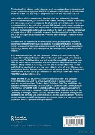 Human Resource Management: Concepts, Theories and Contemporary Practices - R. C. Sharma [KSIĄŻKA]