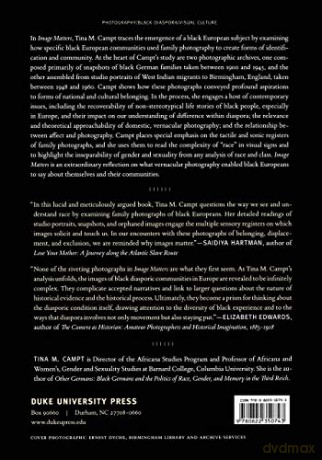 Image Matters: Archive, Photography, and the African Diaspora in Europe - Tina M. Campt [KSIĄŻKA]