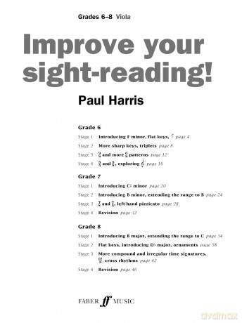 Improve your sight-reading! Viola Grades 6-8 - Paul Harris [KSIĄŻKA]