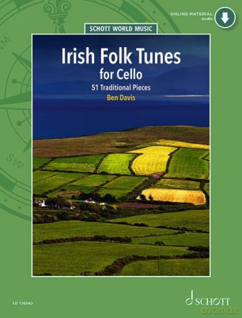 Irish Folk Tunes for Cello: 51 Traditional Pieces. cello. - Ben Davis [KSIĄŻKA]