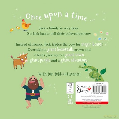 Jack and the Beanstalk (Fold-Out Fairy Tales): 4 (Traditional Fold-Out Fairy Tales) [KSIĄŻKA]