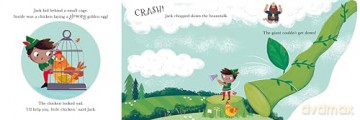 Jack and the Beanstalk (Fold-Out Fairy Tales): 4 (Traditional Fold-Out Fairy Tales) [KSIĄŻKA]