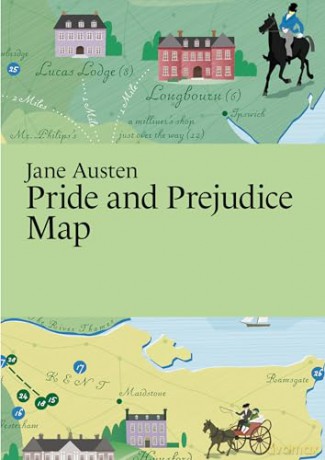 Jane Austen, Pride and Prejudice Map (Literary Maps Series Series) - Martin Thelander [KSIĄŻKA]