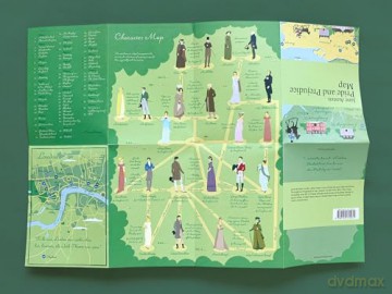 Jane Austen, Pride and Prejudice Map (Literary Maps Series Series) - Martin Thelander [KSIĄŻKA]