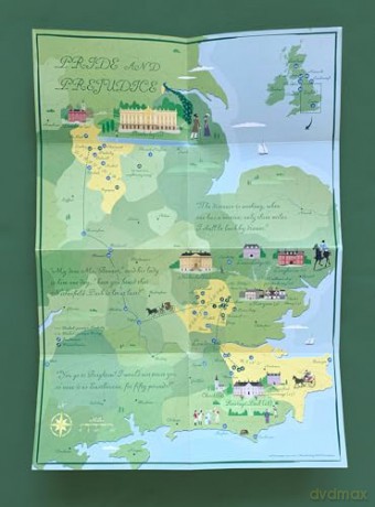 Jane Austen, Pride and Prejudice Map (Literary Maps Series Series) - Martin Thelander [KSIĄŻKA]
