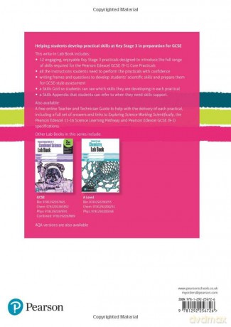 Key Stage 3 Science Lab Book - for Pearson Edexcel: Lab Book: KS3 Lab Book Edexcel (EXPLORING SCIENCE) - Pearson [KSIĄŻKA]