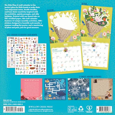 Kid's Plan It Calendar 2025 Wall [KSIĄŻKA]