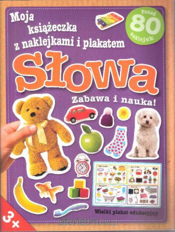 Moja ks. z naklejkami i plakatem - Słowa [KSĄŻKA]
