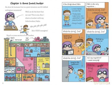 Kid-Zilla and the Invaders from Planet Aargh!: The New Series from the Award-Winning Creator of Super Dweeb - Jess Bradley [KOMIKS]