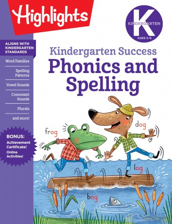 Kindergarten Phonics and Spelling Learning Fun Workbook (Highlights Learning Fun Workbooks) - Highlights Learning [KSIĄŻKA]
