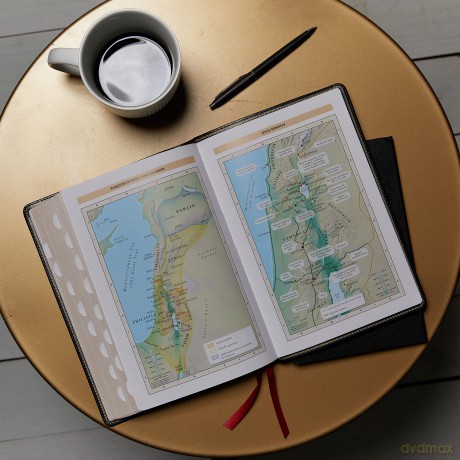KJV Holy Bible: Giant Print with 53,000 Cross References, Deluxe Black Leathersoft, Red Letter, Comfort Print (Thumb Indexed): King James Version: Holy Bible, King James Version - Thomas Nelson [KSIĄŻKA]