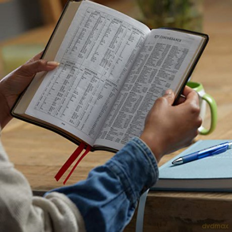 KJV Holy Bible: Thinline with Cross References, Black Bonded Leather, Red Letter, Comfort Print: King James Version - Thomas Nelson [KSIĄŻKA]