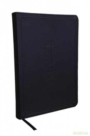 KJV Holy Bible: Value Large Print Thinline, Black Leathersoft, Red Letter, Comfort Print: King James Version: Holy Bible, King James Version - Thomas Nelson [KSIĄŻKA]