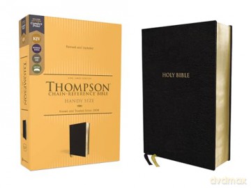 KJV, Thompson Chain-Reference Bible, Handy Size, European Bonded Leather, Black, Red Letter, Comfort Print: King James Version, Black, European Bonded Leather, Red Letter - Zondervan [KSIĄŻKA]